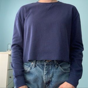 Navy brandy melville-style long sleeve